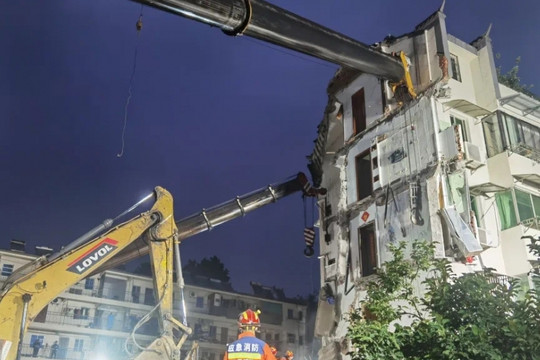 Trung Quốc: Sập chung cư 5 tầng khiến 4 người thiệt mạng, chủ thầu xây dựng bị tạm giữ khẩn cấp