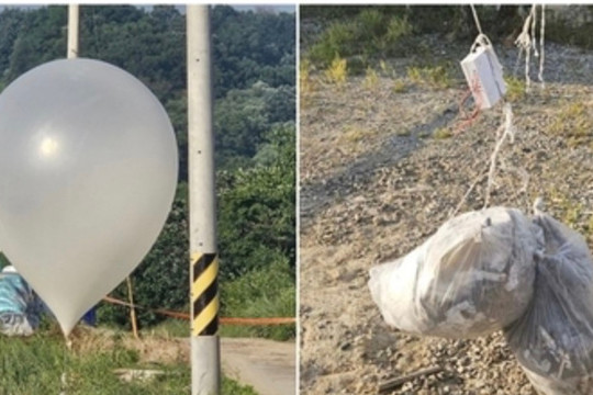 Hàn Quốc tố Triều Tiên thả hàng trăm khí cầu chở rác qua biên giới