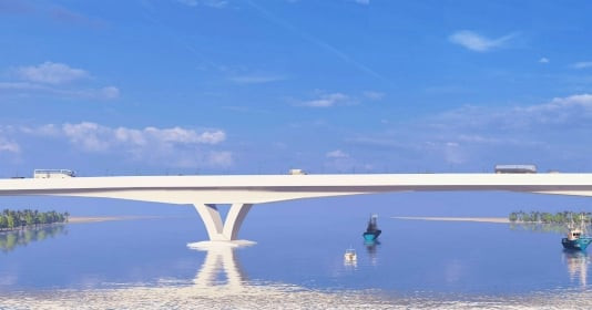 Vị trí cầu vượt sông Hồng 4.900 tỷ nối Hà Nội với Hưng Yên sắp xây dựng, thay thế bến phà huyết mạch trong kháng chiến