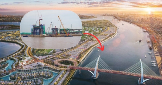 'Dải lụa' gần 2.000 tỷ vắt qua sông Cấm nối 'đô thị siêu đảo' với trung tâm TP. Hải Phòng hẹn ngày về đích