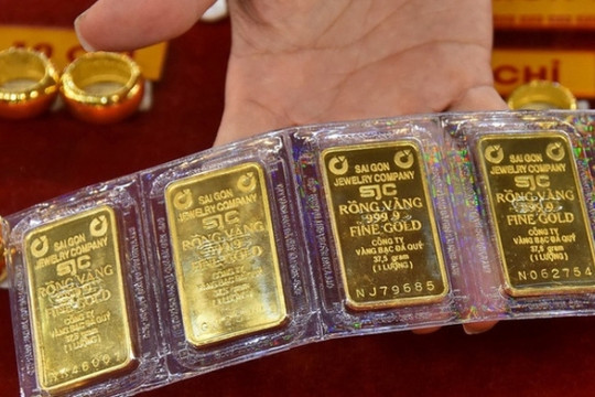 Thêm một phiên giá bán vàng miếng SJC giữ nguyên, vàng thế giới hồi phục