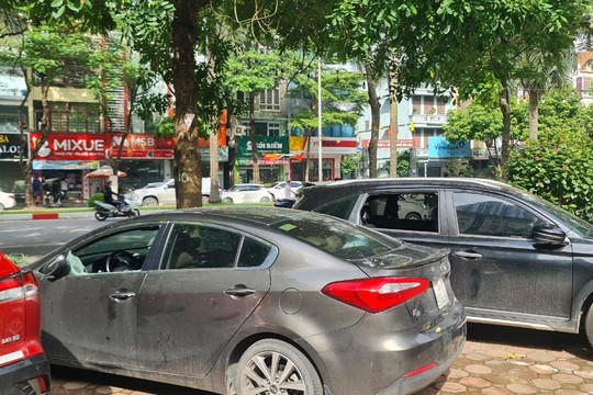 Hàng loạt cửa kính ô tô ở khu đô thị Văn Quán bị đập vỡ