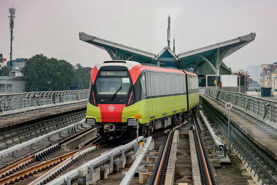 Đường sắt Nhổn - Ga Hà Nội hoàn thành 100% tiến độ đoạn trên cao