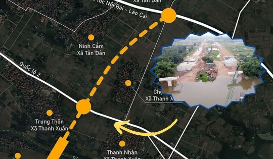 Mục sở thị cây cầu sẽ kết nối Sóc Sơn và Mê Linh, nằm trong dự án tuyến đường 85.000 tỷ đồng của Hà Nội