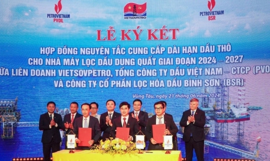 Lọc hóa dầu Bình Sơn (BSR) ký hợp đồng mua dầu thô cho NMLD Dung Quất trong 3 năm tới