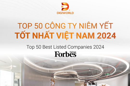 Dấu ấn Digiworld (DGW): Đầu năm cổ phiếu vào Top 3 IR AWARDS, giữa năm lọt Top 50 DNNY của Forbes Việt Nam