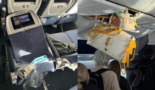 Sự cố buộc hạ cánh khẩn cấp máy bay Boeing 787-9, trần bị xé toạc, 'hất' khách lên khoang hành lý
