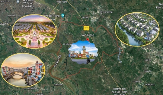 Huyện sắp 'cất cánh' lên thành phố dự sẽ thành 'vùng trũng' BĐS của Hưng Yên với loạt đô thị tỷ USD