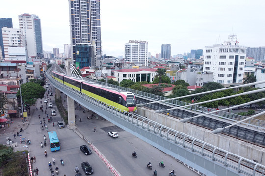 Đường sắt Nhổn-Ga Hà Nội: gấp rút hoàn thiện thủ tục khai thác đoạn trên cao
