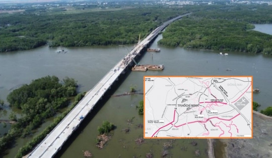 Cầu qua sông Thị Vải có bước ngoặt mới, từng bước giải 'bài toán khó' của tuyến cao tốc nối thông các tỉnh, thành Đông Nam Bộ