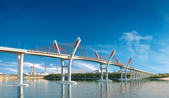 Cây cầu thứ 4 nối hai tỉnh giàu có bậc nhất miền Bắc Việt Nam sẽ thông xe vào cuối năm 2024