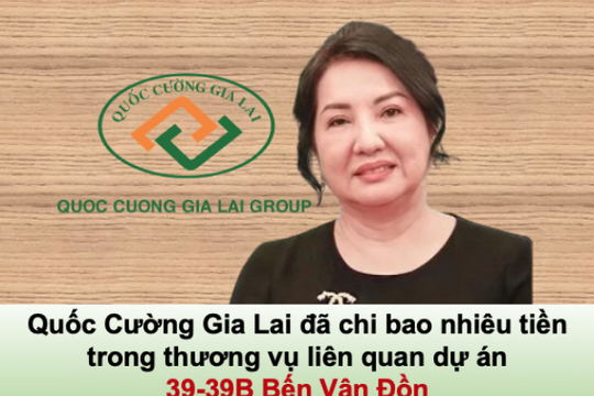 Quốc Cường Gia Lai (QCG) đã chi bao nhiêu cho thương vụ 39-39B Bến Vân Đồn?