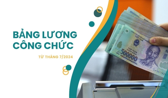 Cập nhật bảng lương công chức mới nhất năm 2024