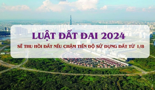 Từ 1/8, chậm tiến độ sử dụng đất sẽ bị Nhà nước thu hồi đất