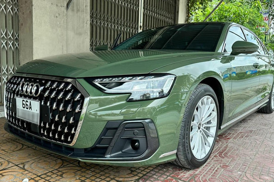 Mới mua 1 tháng, xe sang cỡ lớn Audi A8L của đại gia Đồng Tháp rớt giá 1 tỷ đồng