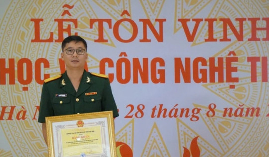 Tiến sĩ 39 tuổi trẻ nhất Việt Nam được tôn vinh Trí thức khoa học, công nghệ tiêu biểu 2024, chủ trì thành công tám đề tài cấp bộ