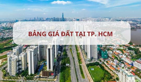 Bộ TN&MT nhận công văn khẩn báo cáo về việc điều chỉnh Bảng giá đất tại TP. HCM