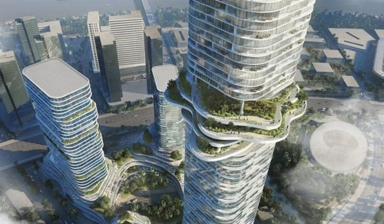 Tòa nhà chọc trời cao tầng nhất TP. HCM 'soán ngôi' Landmark 81: Tựa cây tre vươn dài và sở hữu một khu rừng lơ lửng trên không