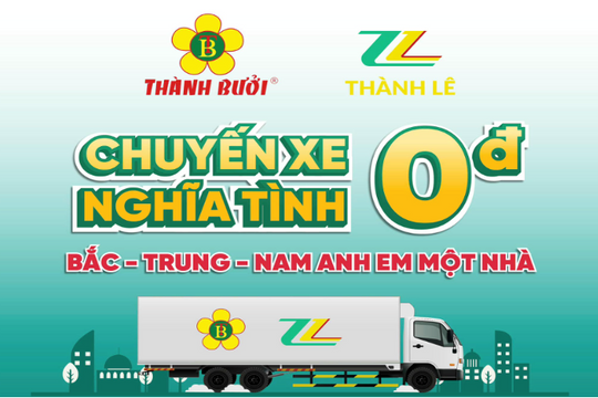 Nhà xe Thành Bưởi khởi động những chuyến xe 0 đồng chở đồ cứu trợ từ Nam ra Bắc