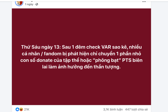 Ngụy tạo hóa đơn chuyển tiền ủng hộ đồng bão bị bão lũ bị xử lý về tội gì?  ​