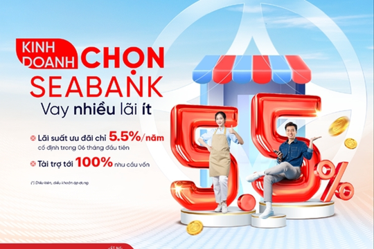 SeABank dành 5.000 tỷ đồng cho vay khách hàng cá nhân bổ sung vốn kinh doanh