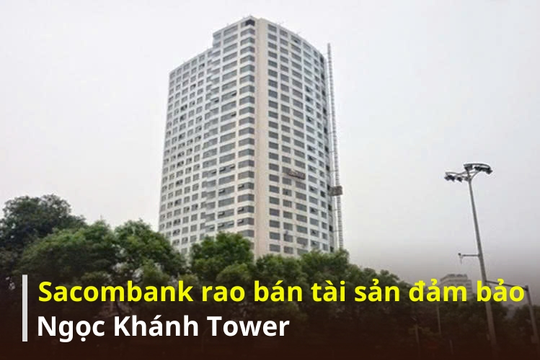 Sacombank (STB) rao bán khoản nợ của chủ cao ốc Ngọc Khánh, khởi điểm chỉ hơn trăm tỷ