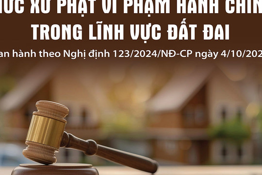 Mức xử phạt vi phạm hành chính trong lĩnh vực đất đai