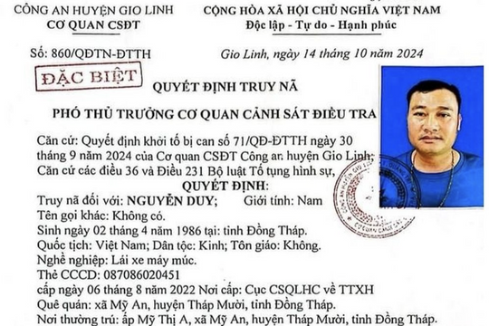 Truy nã đặc biệt đối tượng giao cấu với trẻ em