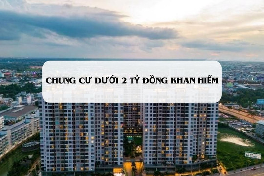 Chung cư dưới 2 tỷ đồng khan hiếm, nhiều người săn lùng chung cư không sổ đỏ