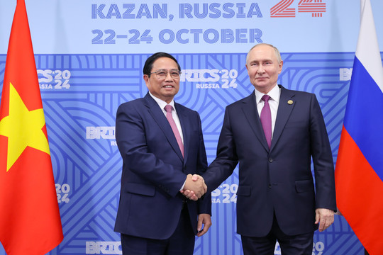 Thủ tướng Phạm Minh Chính hội đàm với Tổng thống Nga Putin: Thúc đẩy hợp tác năng lượng