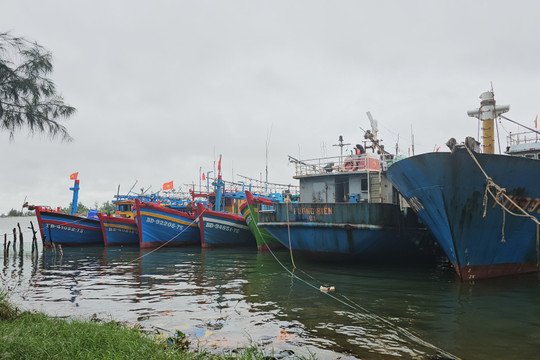 Thừa Thiên-Huế kêu gọi tất cả tàu thuyền vào bờ trú tránh bão, Quảng Nam cấm biển từ 10h sáng nay