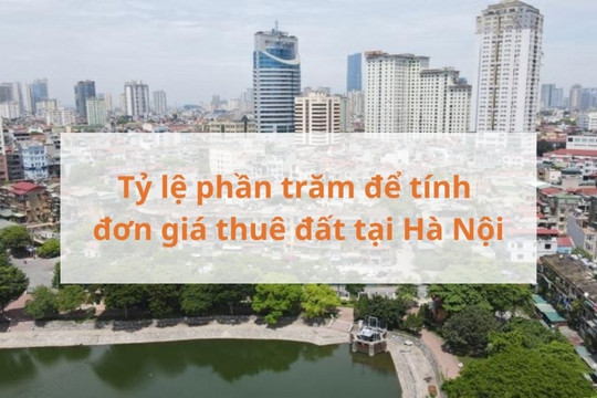 Từ ngày 1/11, TP. Hà Nội áp dụng quy định mới về tỷ lệ phần trăm giá thuê đất