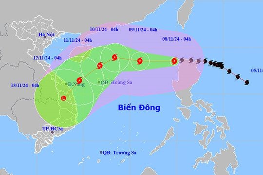 Bão số 7 tiến thẳng biển Đông, diễn biến phức tạp, 3 sân bay ảnh hưởng trực tiếp