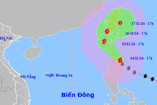 Bão số 8 tiếp tục suy yếu, gần Biển Đông có thêm bão Usagi giật cấp 16