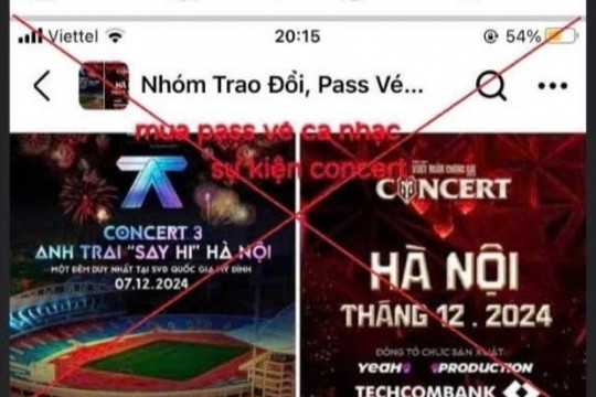 Mua vé chương trình 'Anh Trai Say Hi', nhóm phụ nữ bị lừa hơn 50 triệu đồng