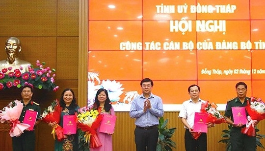 Ban Bí thư chỉ định 5 nhân sự tham gia Ban Chấp hành Đảng bộ tỉnh Đồng Tháp