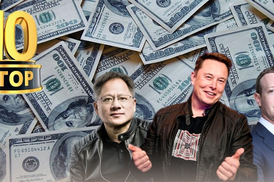 Từ Jensen Huang đến Elon Musk: Các tỷ phú giàu nhất năm 2024 bỏ túi thêm 585 tỷ USD