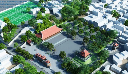 Hà Nội sắp có công viên Văn hóa - lịch sử rộng hơn 15.000m2