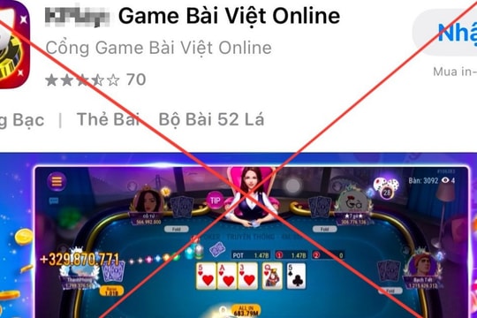 Apple và Google đã gỡ 384 game không phép, game cờ bạc phát hành vào Việt Nam