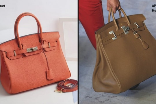 Túi hiệu Hermès Birkin tiền tỷ bị bản nhái 2 triệu đồng làm 'lu mờ'