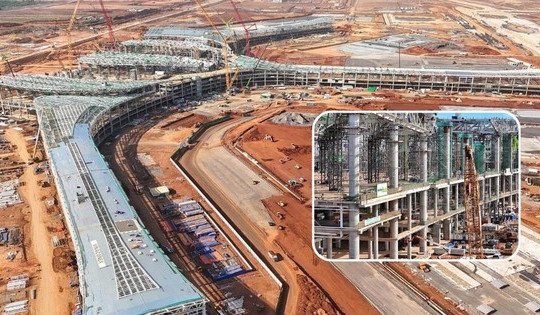 'Thần tốc' như sân bay lớn nhất Việt Nam: Nhà ga hành khách 35.000 tỷ đã thành hình