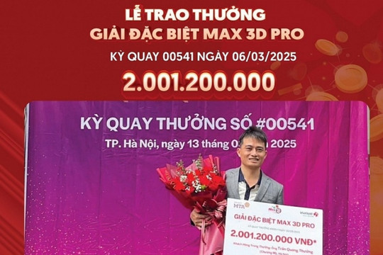 Vietlott công khai danh tính khách hàng trúng 2 tỷ đồng nhờ 'số cuối của tờ tiền lẻ sau khi đi chợ về'