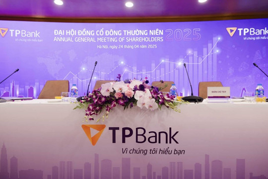 ĐHĐCĐ TPBank: Mục tiêu lợi nhuận tăng 18%, chia cổ tức 15% bằng tiền mặt và cổ phiếu