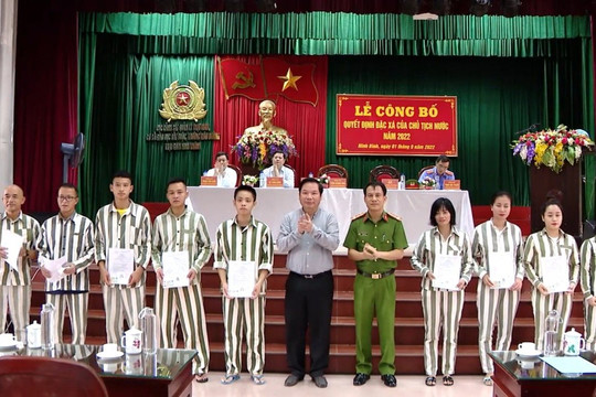 Công bố quyết định đặc xá với hơn 8.000 phạm nhân