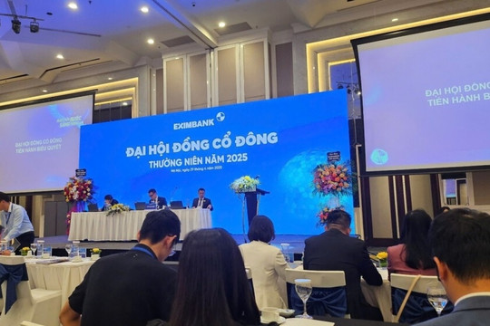ĐHĐCĐ Eximbank: Mục tiêu lợi nhuận tăng 24%, không chia cổ tức năm 2024, khóa room ngoại ở mức 6%