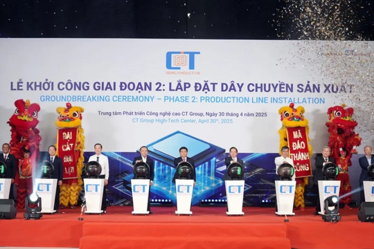 Khởi công nhà máy chip bán dẫn đầu tiên do người Việt làm chủ công nghệ, Phó Thủ tướng đích thân tham dự