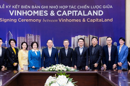 Vinhomes (VHM) hợp tác chiến lược với doanh nghiệp Singapore, mở rộng tham vọng bất động sản quốc tế