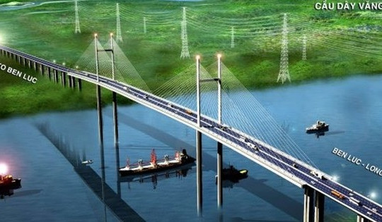 Tái khởi động cây cầu dây văng có tĩnh không thông thuyền cao nhất Việt Nam sau nhiều năm đứng hình