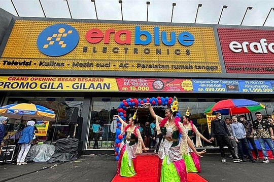 EraBlue của Thế giới Di động (MWG) chính thức cán mốc 100 cửa hàng tại Indonesia, thời gian tới dự thu 1 tỷ USD