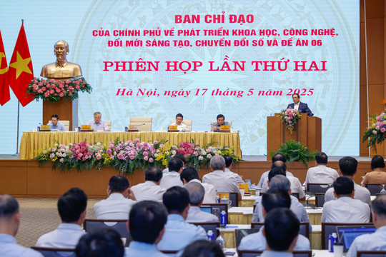 Thủ tướng chủ trì phiên họp Ban Chỉ đạo của Chính phủ về phát triển KHCN, đổi mới sáng tạo, chuyển đổi số và Đề án 06